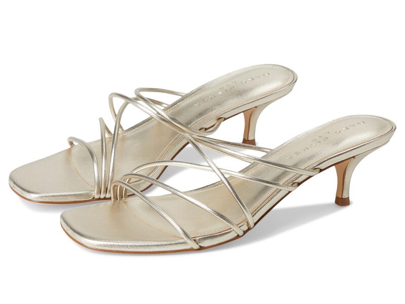 目じるし・フィッシャー レディース シューズ 踵 Marc Fisher LTD Banna Gold Leather ゴールド