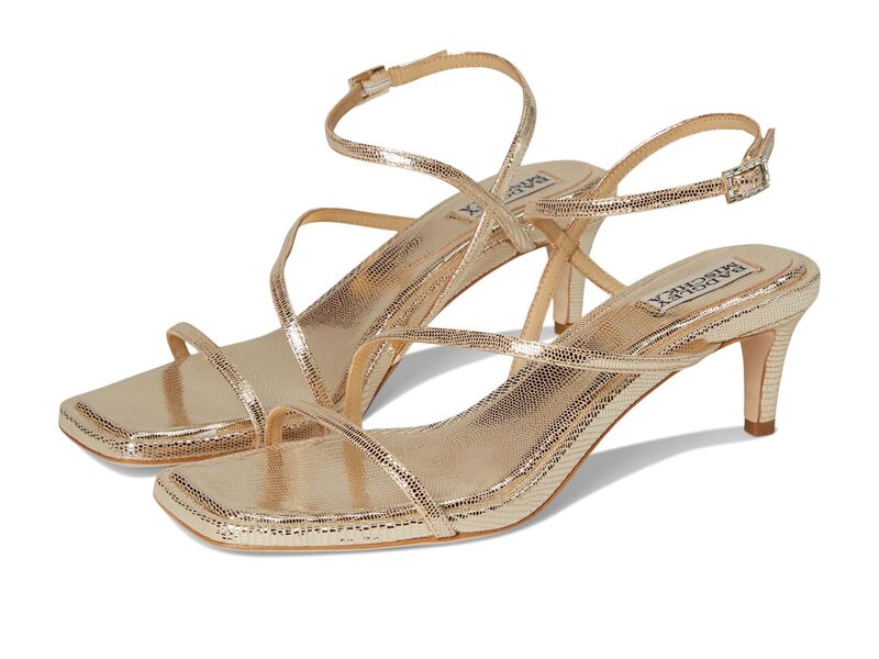 バッジェリーミシュカ レディース シューズ ブーツ・レインブーツ Badgley Mischka Gracelyn Gold Lizard ゴールド｜ReVida 店