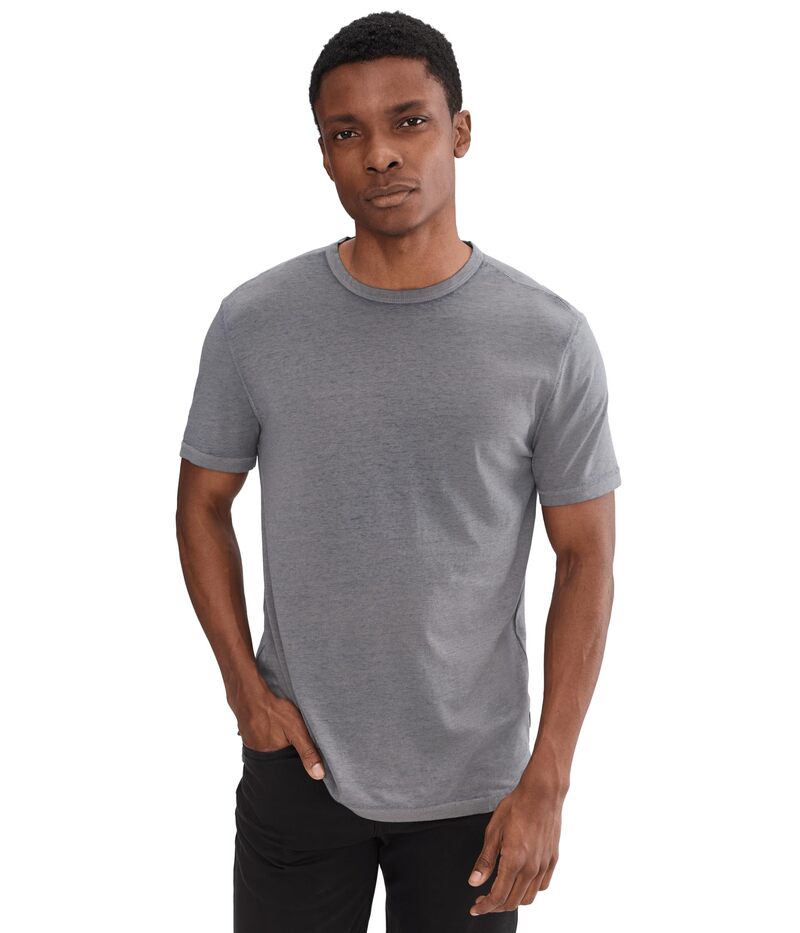 ジョンバルベイトス メンズ トップス シャツ John Varvatos Bale Burnout Crew K7447S26 Flagstone Grey グレー|ReVida 店
