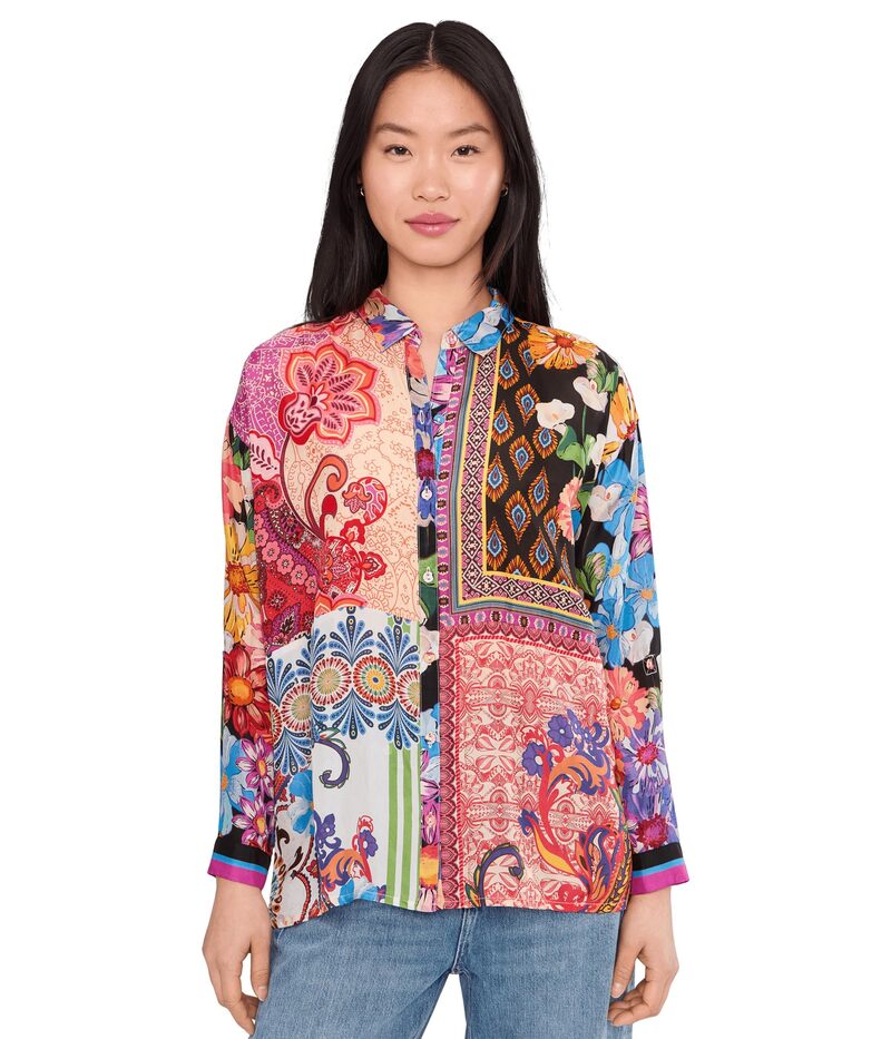 ジョニーワズ レディース トップス プルオーバー Johnny Was The Audrey Shirt Magnolia Mae Patchwork