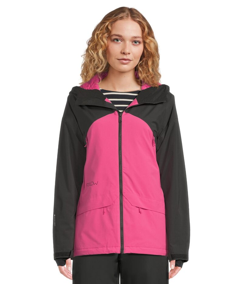 フライロー レディース アウター 厚地の外套 上衣 Flylow Sarah Jacket Black/Dragonfruit 黒いこと