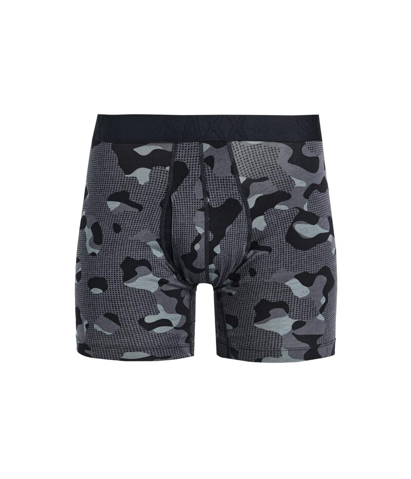サックスアンダーウェアー メンズ ボクサーズボン下 綿織物 SAXX UNDERWEAR Droptemp Cooling Cotton Boxer Briefly Pebble Camo/Graphite 石墨