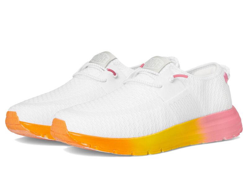 ヘイデュード レディース シューズ スニーカー Hey Dude Sirocco W Ombre Midsole White/Multi ホワイト｜ReVida 店