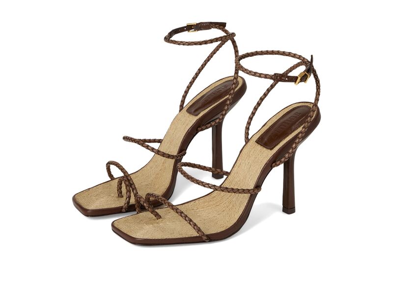 シュッツ レディース シューズ 踵 Schutz Kaya Straw Desert Brown 赤銅色