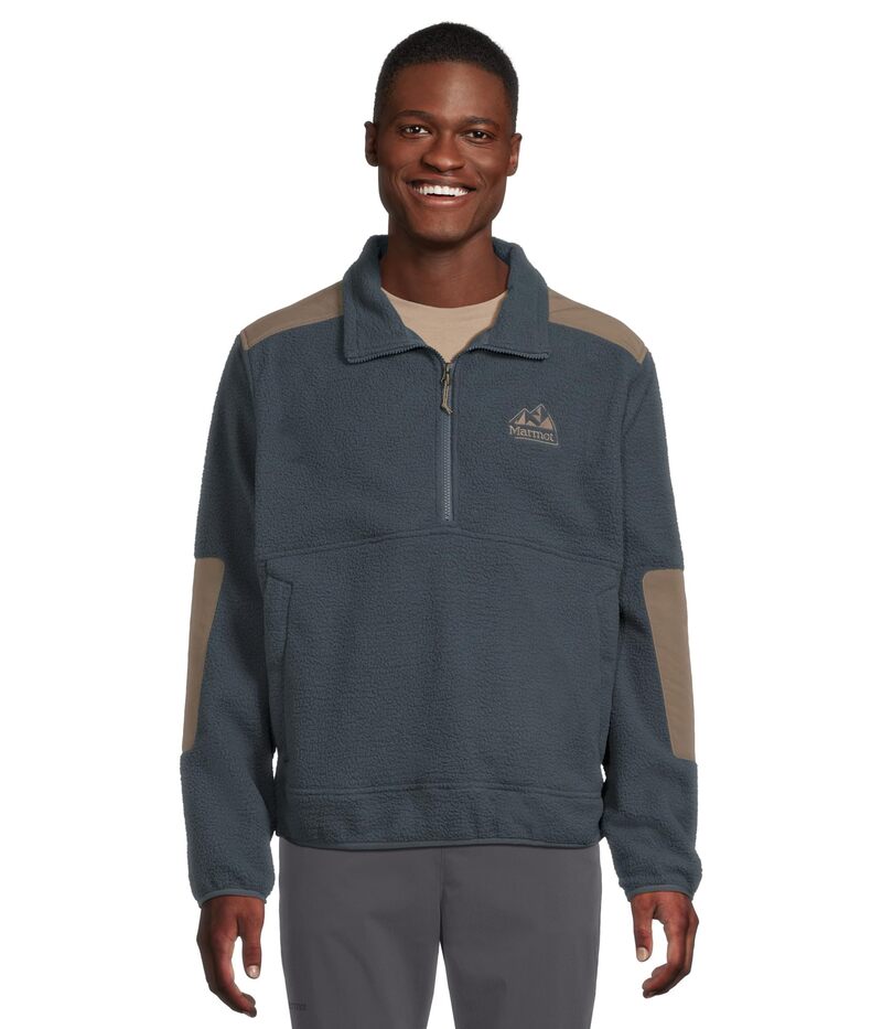 モルモット メンズ アウター 厚地の外套 フリース Marmot Wanderer High Pile Fleece Pullover Thunderhead/Claystone