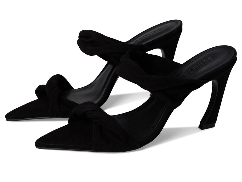 シュッツ レディース シューズ 踵 Schutz Meline Mule Black 黒いこと