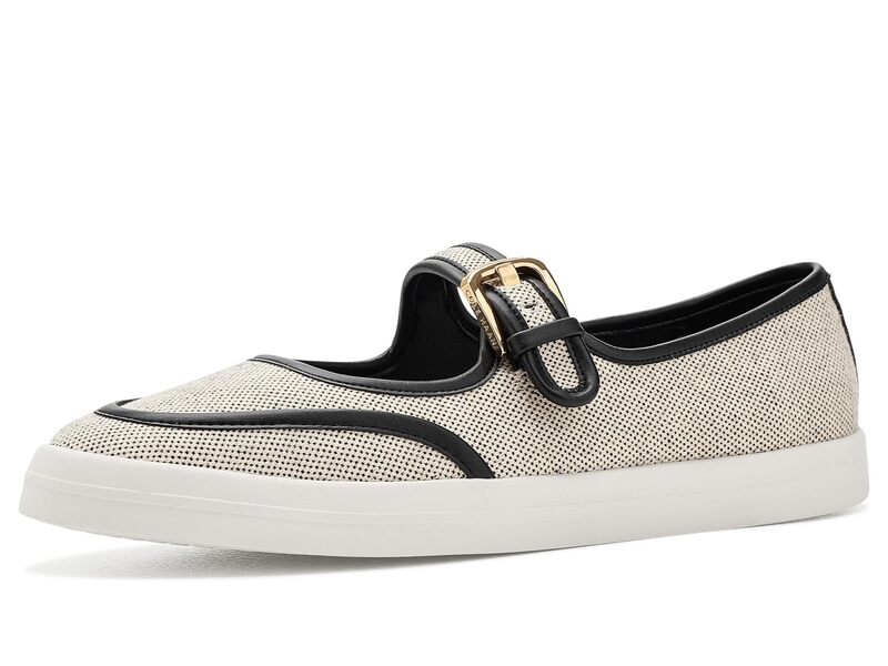 コールハーン レディース シューズ サンダル Cole Haanantucket Drift Maryjane Ballets Black/Natural 2 Tone Canvas ブラック｜ReVida 店