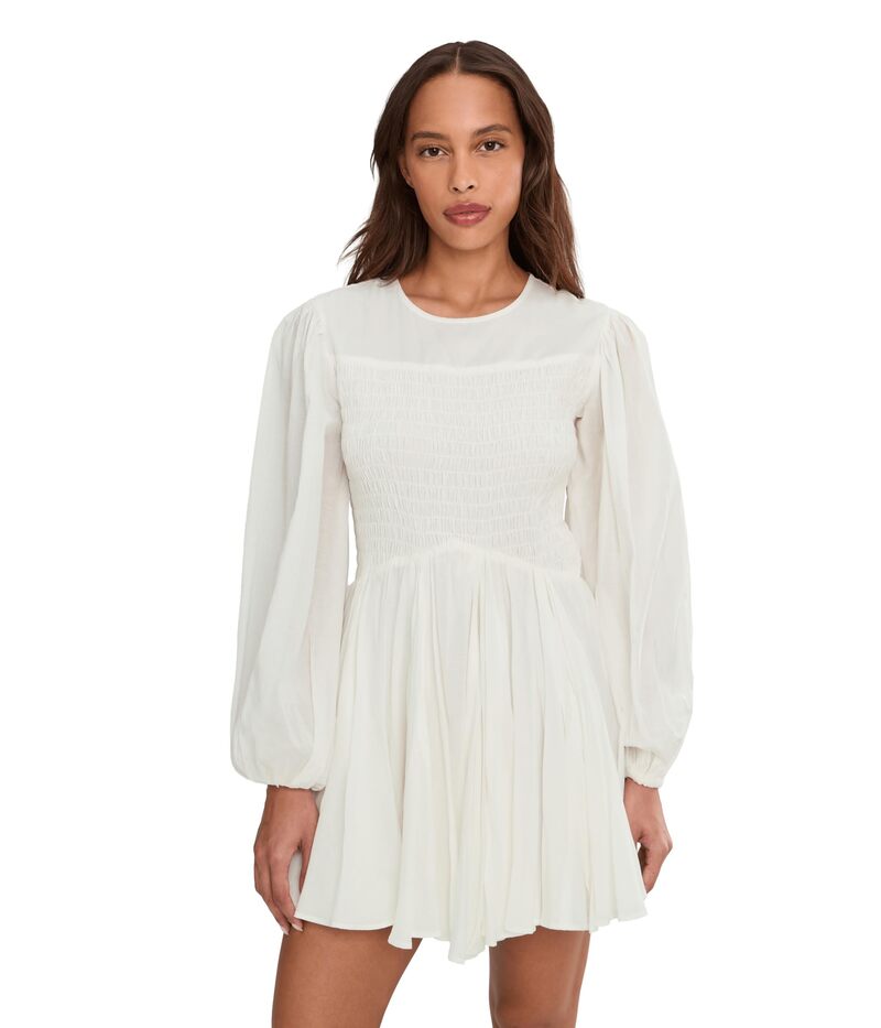 オールセインツ レディース トップス ワンピース AllSaints Chia Dress White ホワイト｜ReVida 店