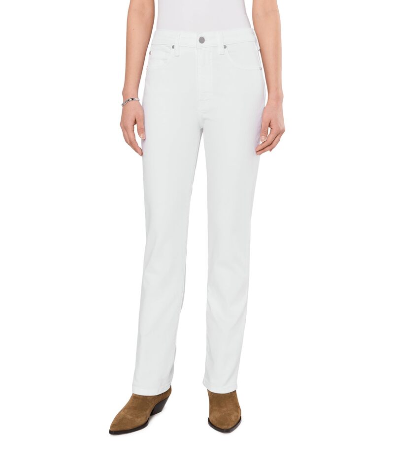 リヴァプール ロサンゼルス レディース ボトムス デニムパンツ ストレート Liverpoolos Angeles Mid-rise Kennedy Straight Leg Jean 30" Inseam Bright White ホワイト｜ReVida 店