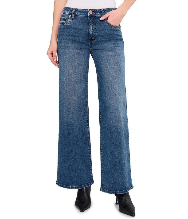 カットフロムザクロス レディース ボトムス デニムパンツ KUT from the Kloth Maya High-Rise Fab Wide Legs Regular Hem in Generous｜ReVida 店