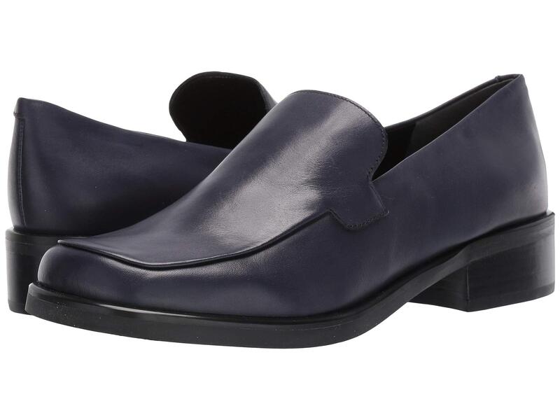 フランコサルト レディース シューズ スリッポン・ローファー Franco Sarto Bocca Navy Leather 米国海軍 レディース靴-靴-ローファー