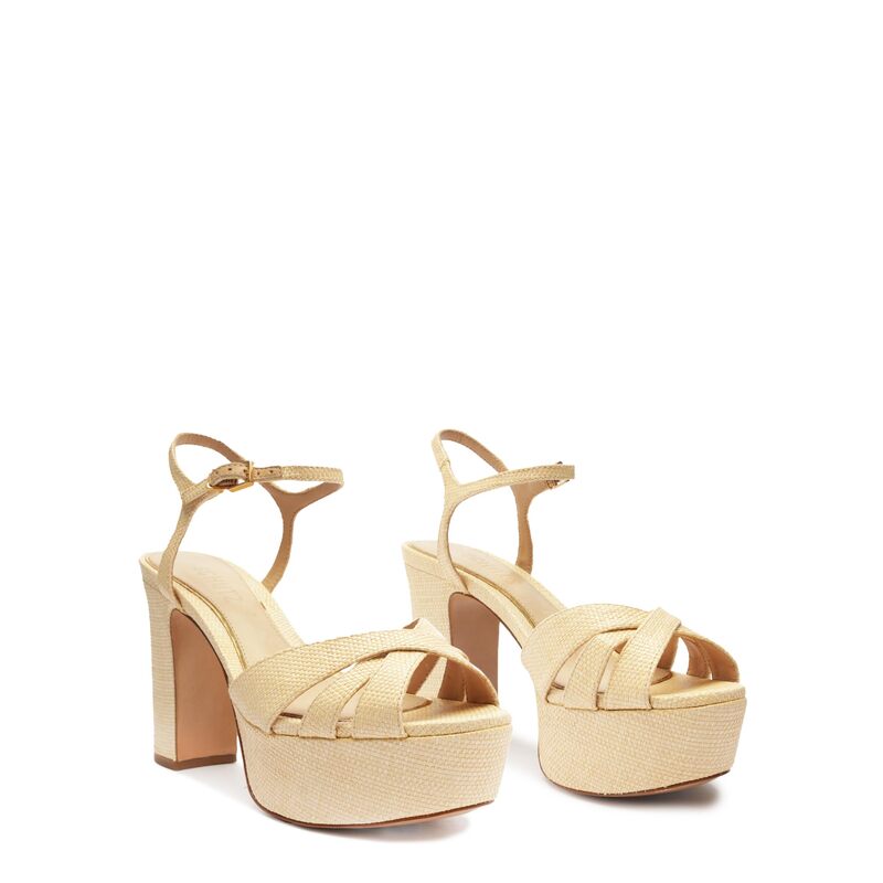 シュッツ レディース シューズ 踵 Schutz Keefa Natural/Light Wood