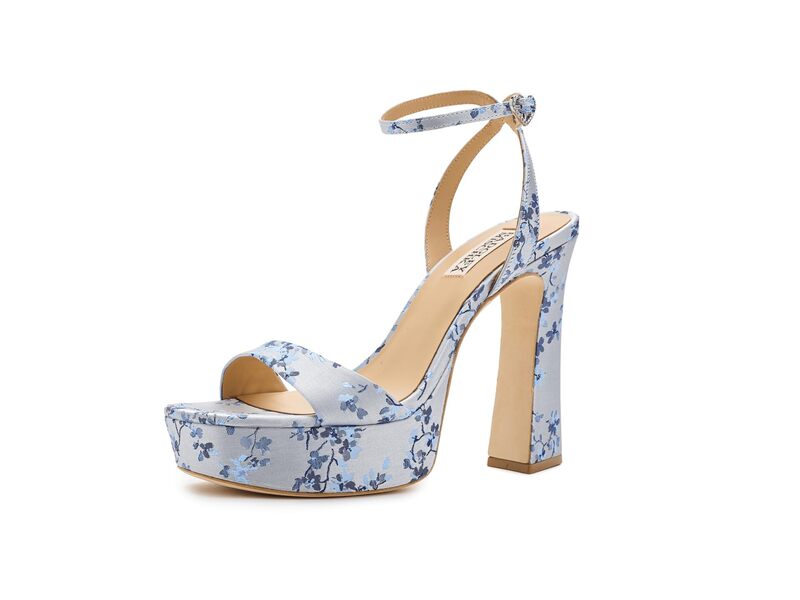 バッジェリーミシュカ レディース シューズ サンダル Badgley Mischka Caia Light Blue ブルー｜ReVida 店