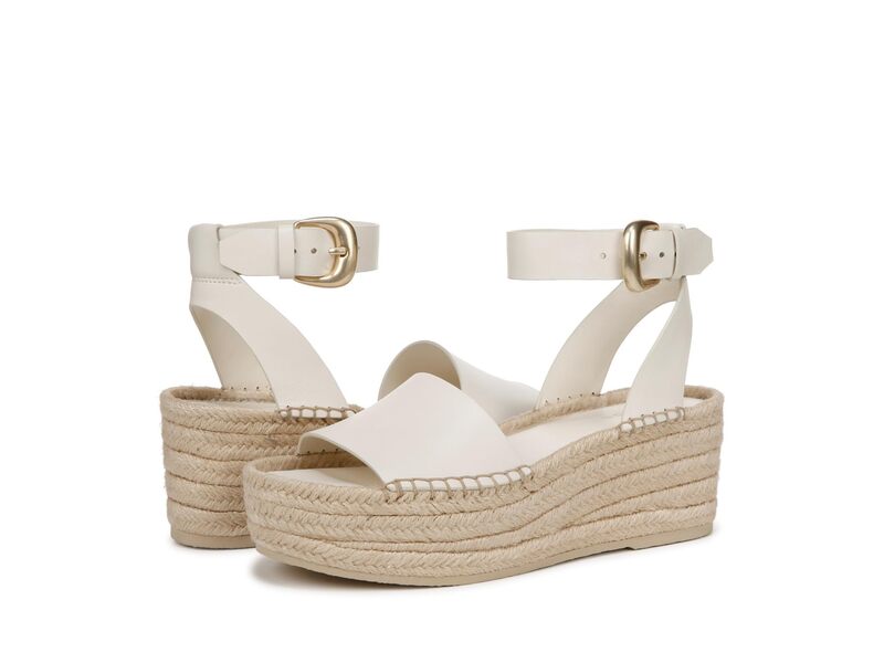 ヴィンス レディース シューズ 踵 プラットホーム サンダル Vince Belisa Platform Espadrille Sandals Milk White 白いこと