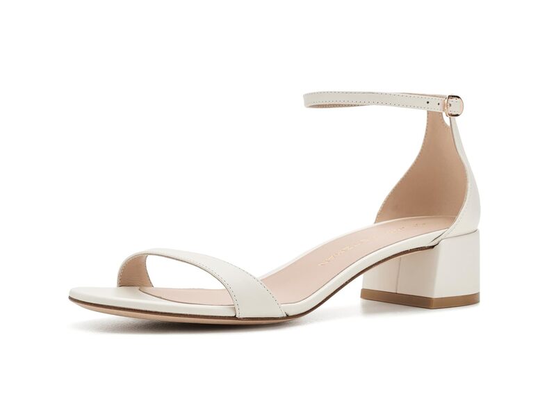 スチュアート ワイツマン レディース シューズ 踵 Stuart Weitzmanudist Block 35 Cream 皮膚軟化剤