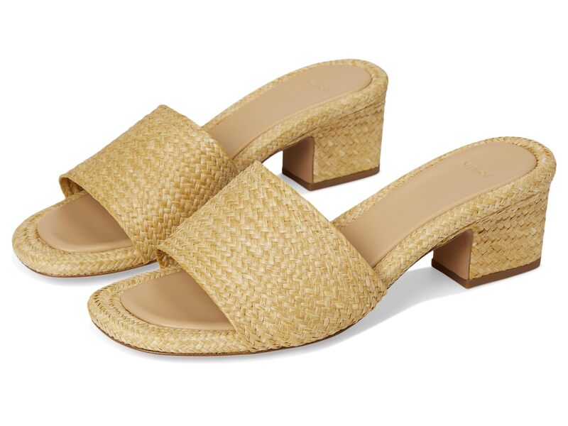 ヴィンス レディース シューズ 踵 サンダル Vince Ariana Raffia Slide Sandals Toasted Wheat Raffia
