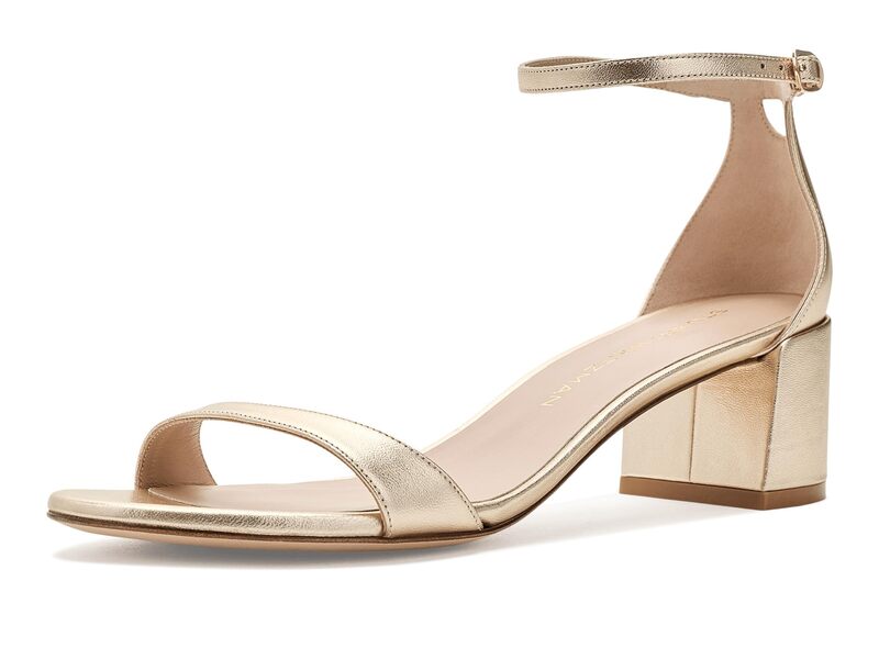 スチュアート ワイツマン レディース シューズ 踵 Stuart Weitzmanudist Block 50 Light Gold 1 ゴールド