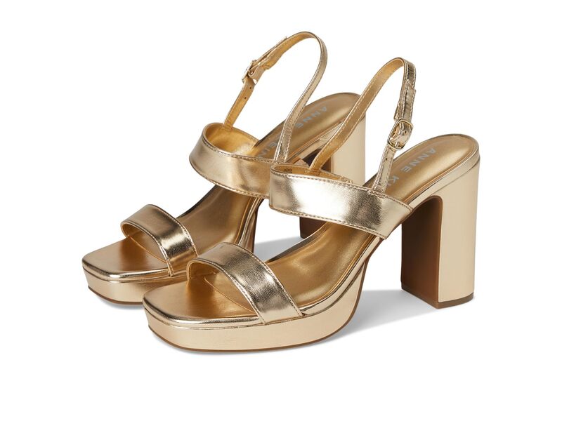 アンクライン レディース シューズ スリッポン・ローファー Anne Klein Zaya Light Gold ゴールド