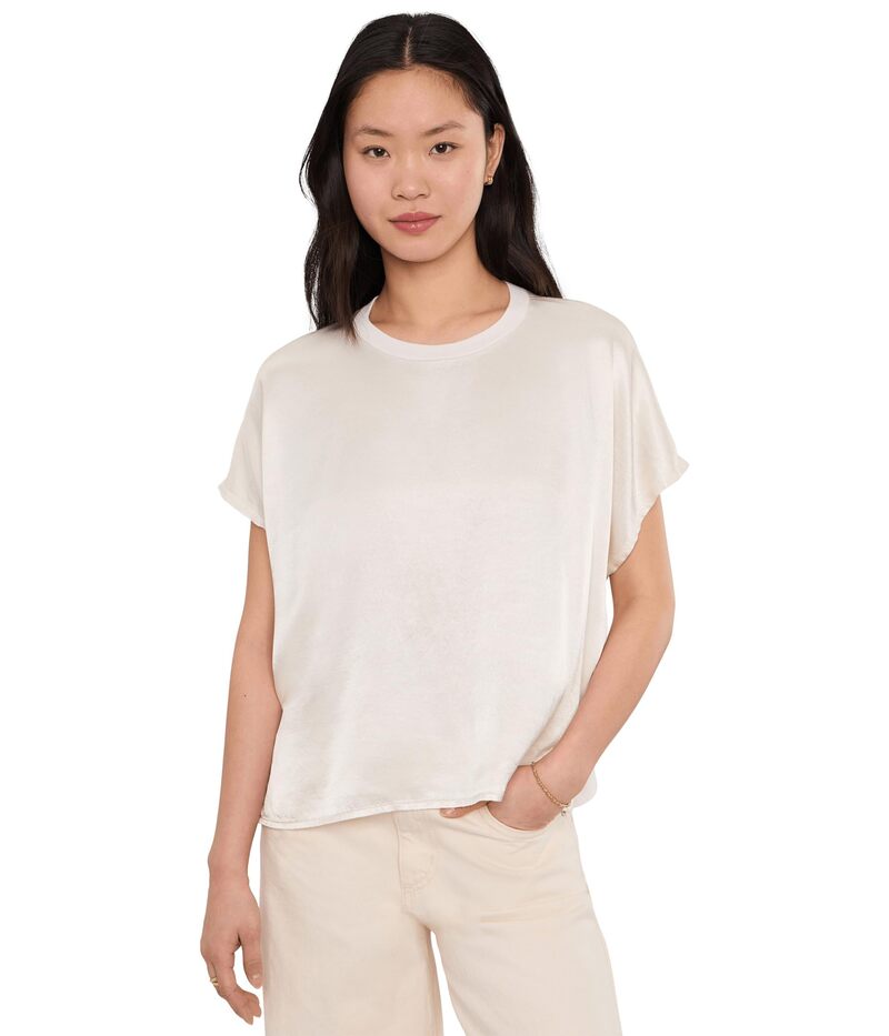 マイケルスターズ レディース トップス シャツ Michael Stars Flow Tee Chalk チョーク|ReVida 店