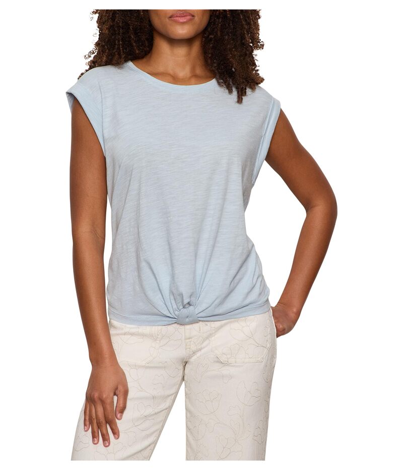 サンクチュアリー レディース トップス シャツ Sanctuary Knotted Muscle Tee Blue Aura ブルー｜ReVida 店