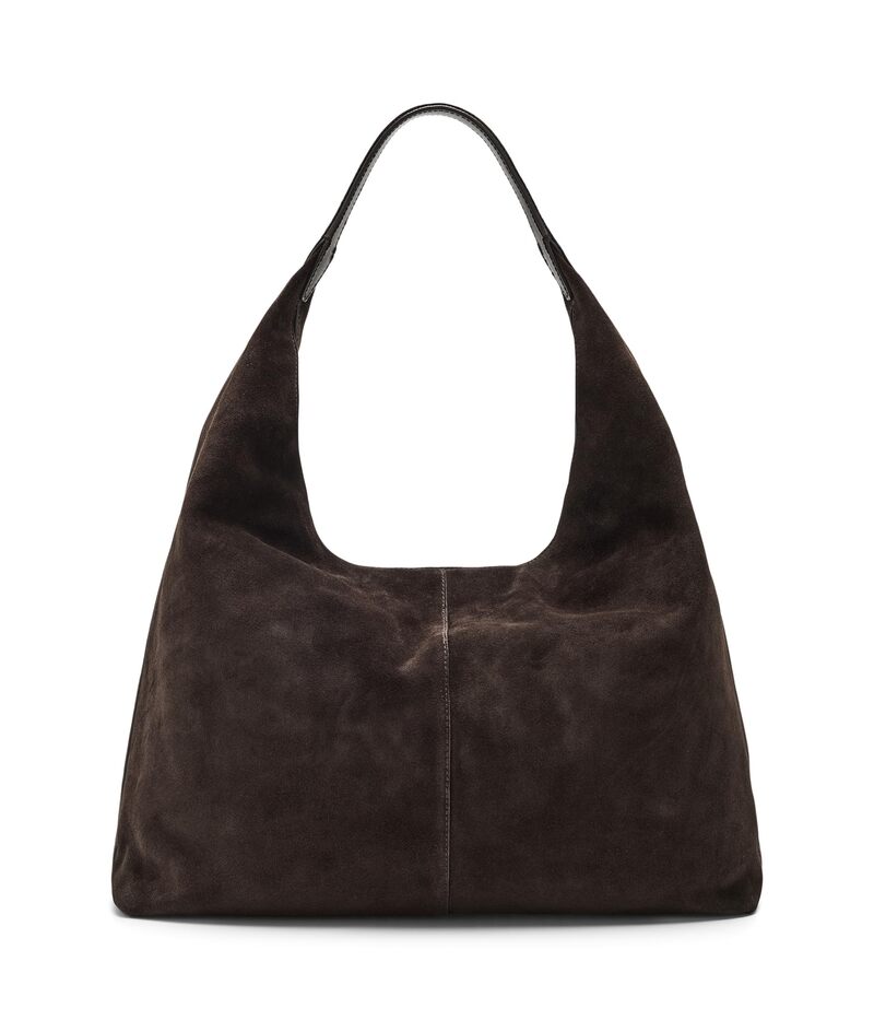 メイドウェル レディース バッグ スエード Madewell Suede LG Slouchy Shoulder Tote Dark Carob|ReVida 店