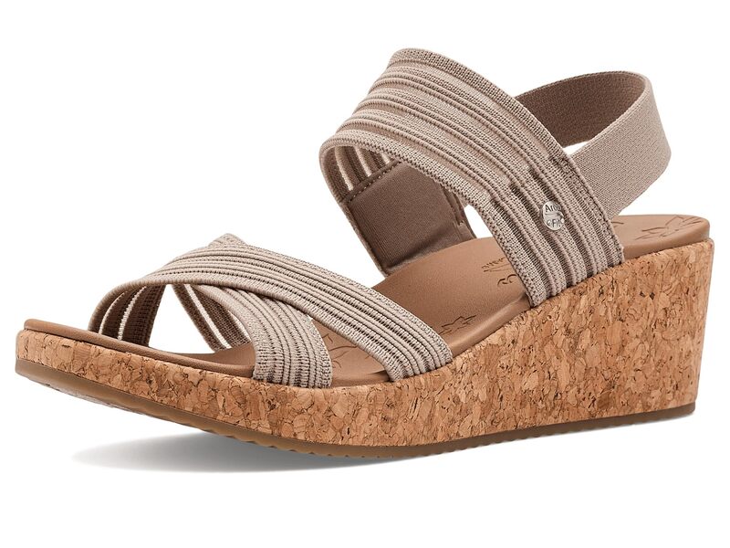 スケッチャーズ レディース シューズ 踵 SKECHERS Arch Fit Beverlee 2.0 - Bali Vibes Taupe トープ