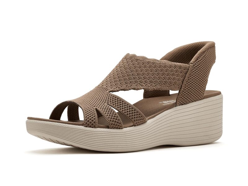スケッチャーズ レディース シューズ ヒール SKECHERS Parallelite - Summer Invite Hands Free Slip-ins Mocha モカ|ReVida 店