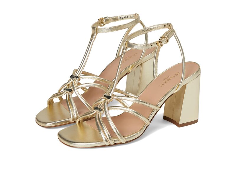 エルケーベネット レディース シューズ 踵 サンダル LK Bennett Noelle Tubular Oloid Sandals Gold ゴールド