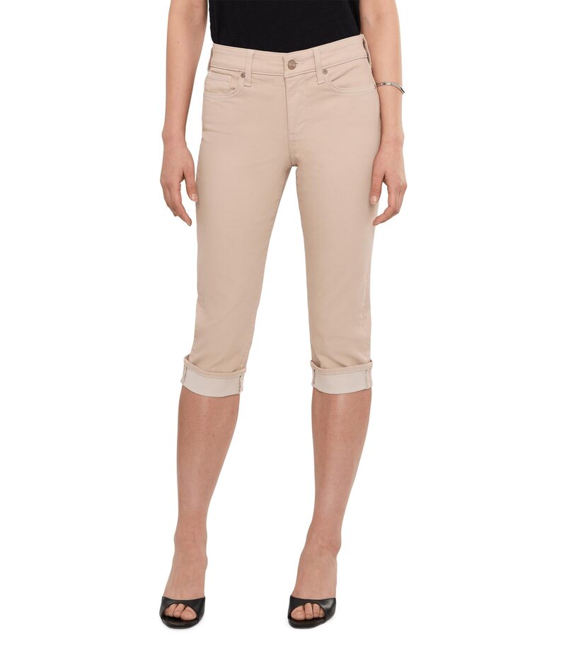 エヌワイディージェイ レディース ボトムス デニムパンツ プチ ジーンズ NYDJ Petite Crop Cuff Jeans Feather|ReVida 店