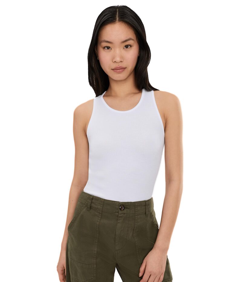 コマンドー レディース トップス シャツ Commando BTB Rib Tank White ホワイト｜ReVida 店 10,991円
