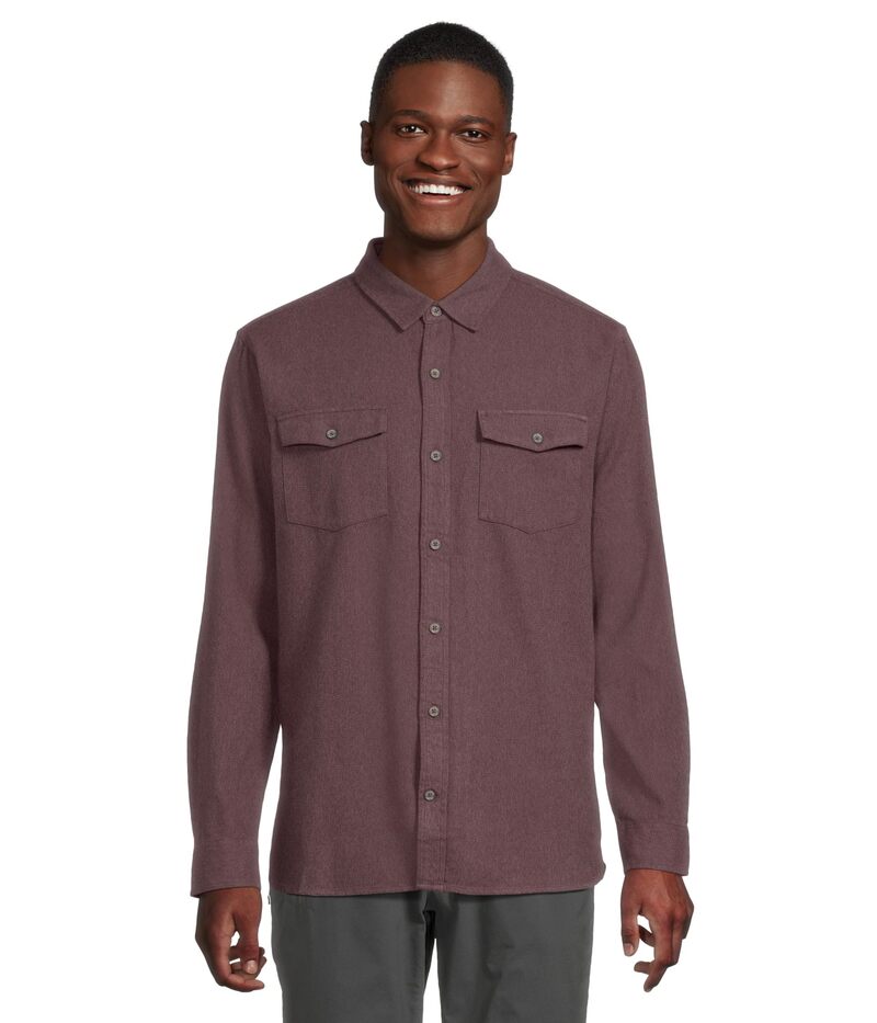 ロイヤルロビンズ メンズ アウター 厚地の外套 綿織物 Royal Robbins Bristol Organicotton Twillong Sleeve Black Currant 黒いこと