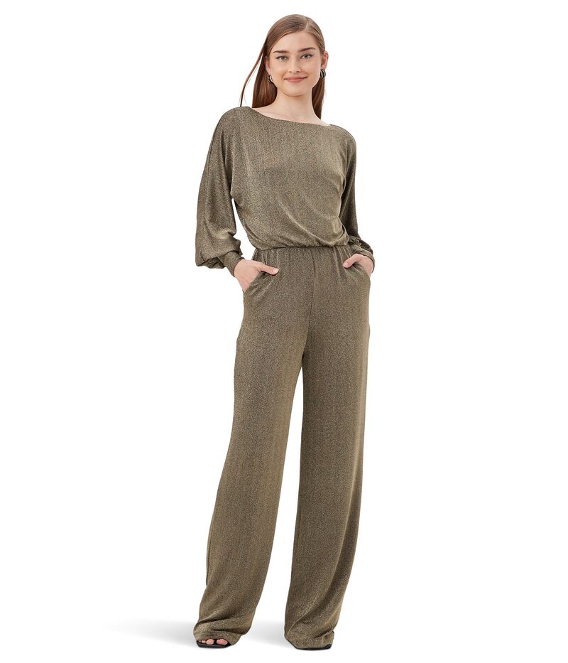 トリーナターク レディース トップス 飛び降りる背広 Trina Turk Europa Jumpsuit Gold ゴールド