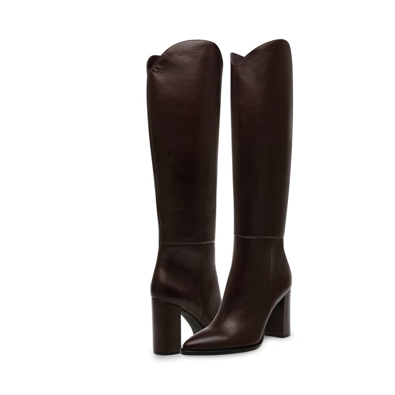 スティーブ マデン レディース シューズ ブーツ・レインブーツ Steve Madden Bixby Dark Brown 赤銅色
