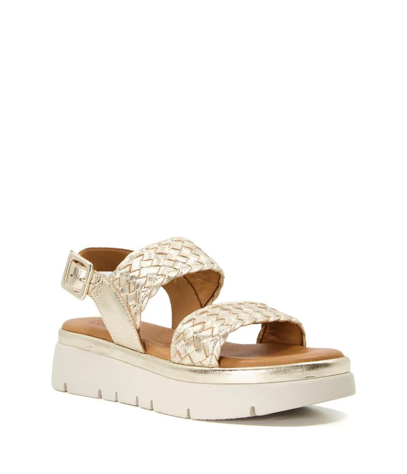デューンロンドン レディース シューズ サンダル Dune London Lorris Gold ゴールド｜ReVida 店