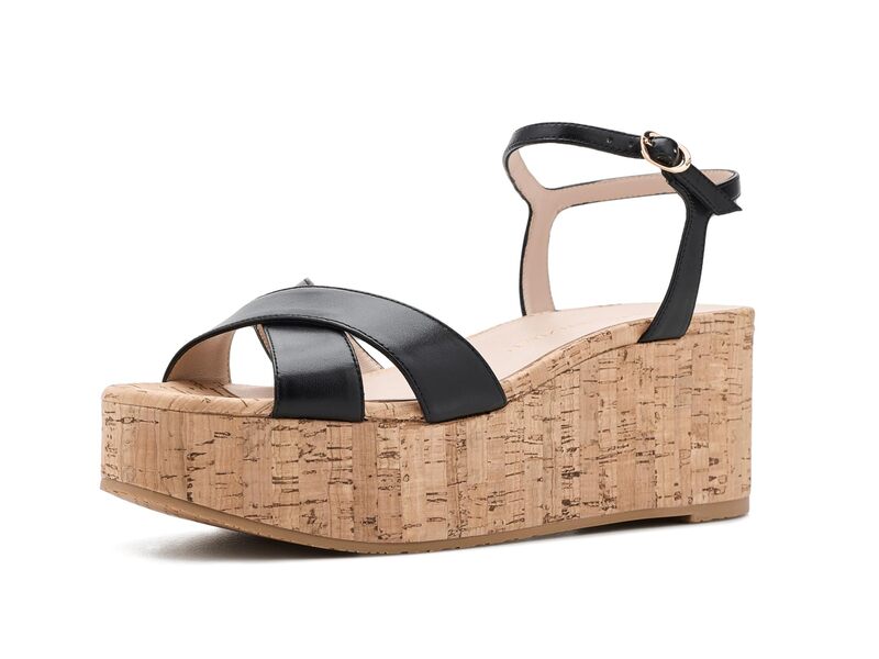 スチュアート ワイツマン レディース シューズ 踵 Stuart Weitzman Dayna Wedge Black 黒いこと