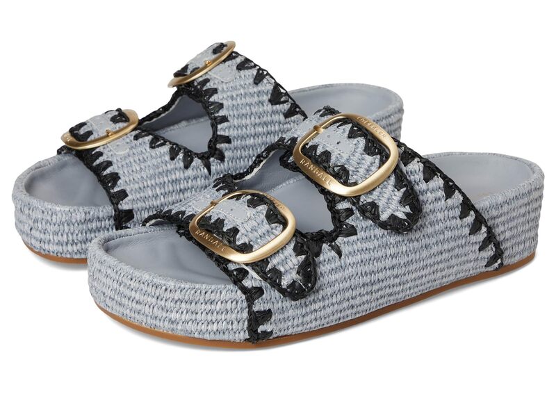 ロフラー 幽客ダル レディース シューズ 踵 サンダル Loefflerandall Theo Two Band Sandals Light Blue/Black 黒いこと