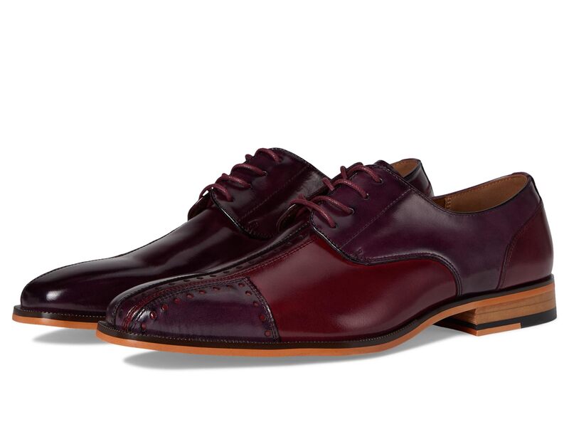 ステイシーアダムス メンズ シューズ オックスフォード 鳥打ち帽 Stacy Adams Palmento Cap Toe Oxford Burgundy Multi バーガンディ