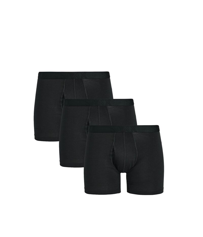 サックスアンダーウェアー メンズ ボクサーズボン下 綿織物 SAXX UNDERWEAR Droptemp Cooling Cotton Boxer Briefly 3-Pack Black 黒いこと