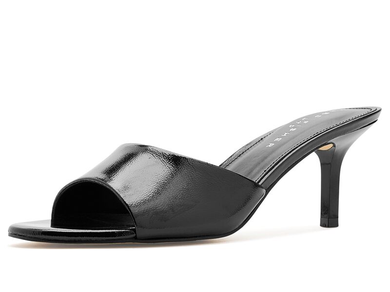 目じるし・フィッシャー レディース シューズ 踵 Marc Fisher LTD Finny Black Leather 黒いこと