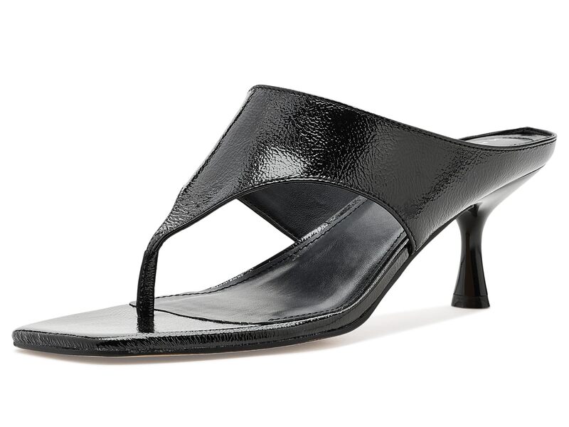 目じるし・フィッシャー レディース シューズ 踵 Marc Fisher LTD Adia Black Leather 黒いこと