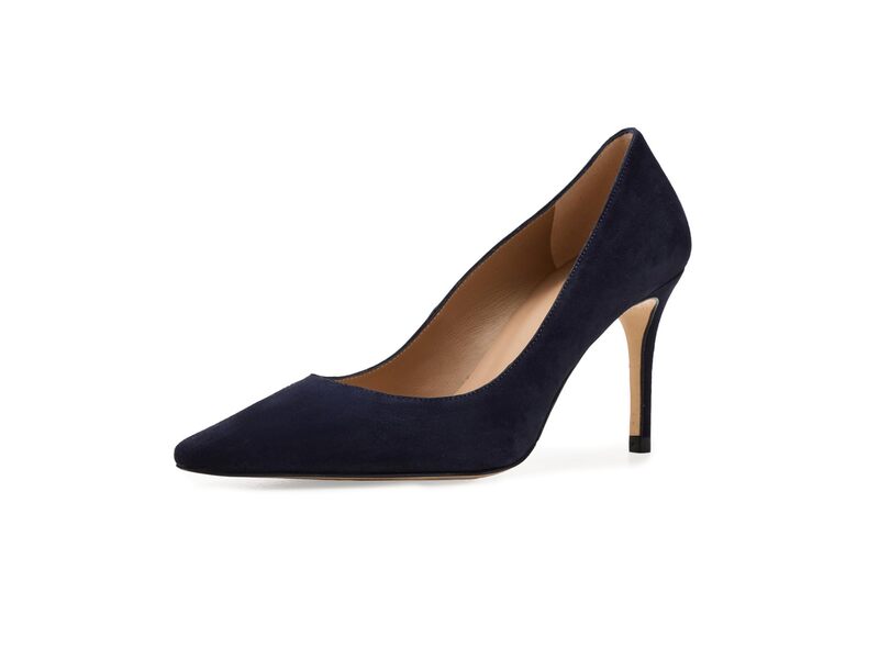 エルケーベネット レディース シューズ 踵 LK Bennett Floret New Pointed Courts Navy 米国海軍