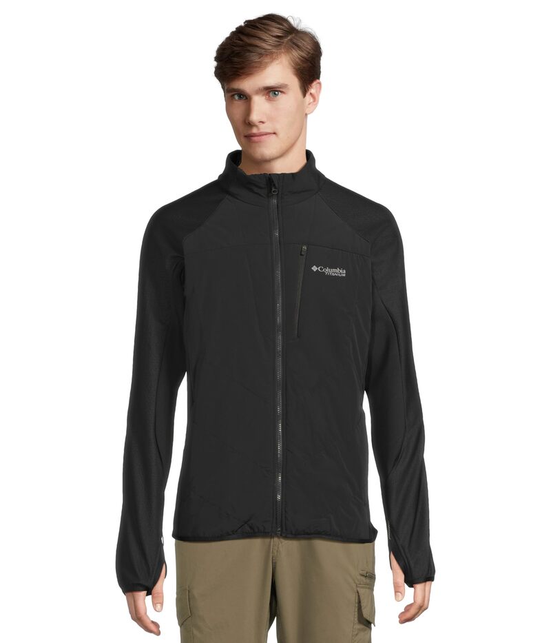 コロンビア メンズ アウター 厚地の外套 Columbiarcticrest Hybrid Full Zip Black 黒いこと
