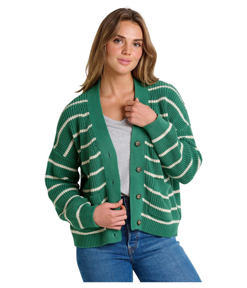 ドード アンドコー レディース アウター 編み物・プルオーバー ジレー Toad\u0026Co Bianca Shaker Cardigan Palm Stripe 縞模様