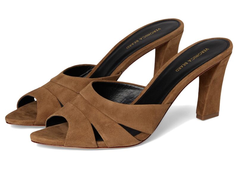 ヴェロニカ ベアード レディース シューズ 踵 サンダル Veronica Beard Cassiel Slide Sandals Hazelwood Brown 赤銅色