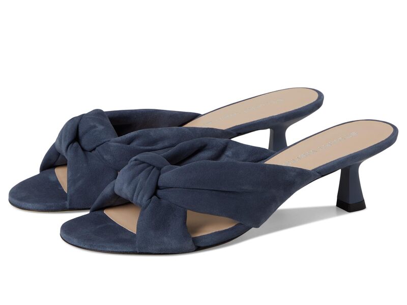 スチュアート ワイツマン レディース シューズ 踵 Stuart Weitzman Soplaya Slide 50 Stormy Blue 青色