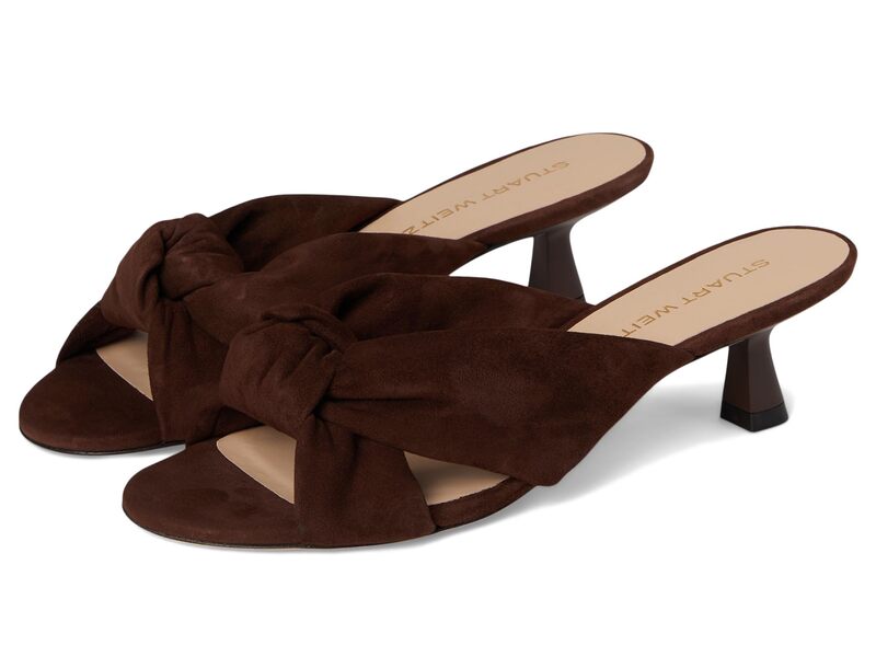 スチュアート ワイツマン レディース シューズ 踵 Stuart Weitzman Soplaya Slide 50 Walnut