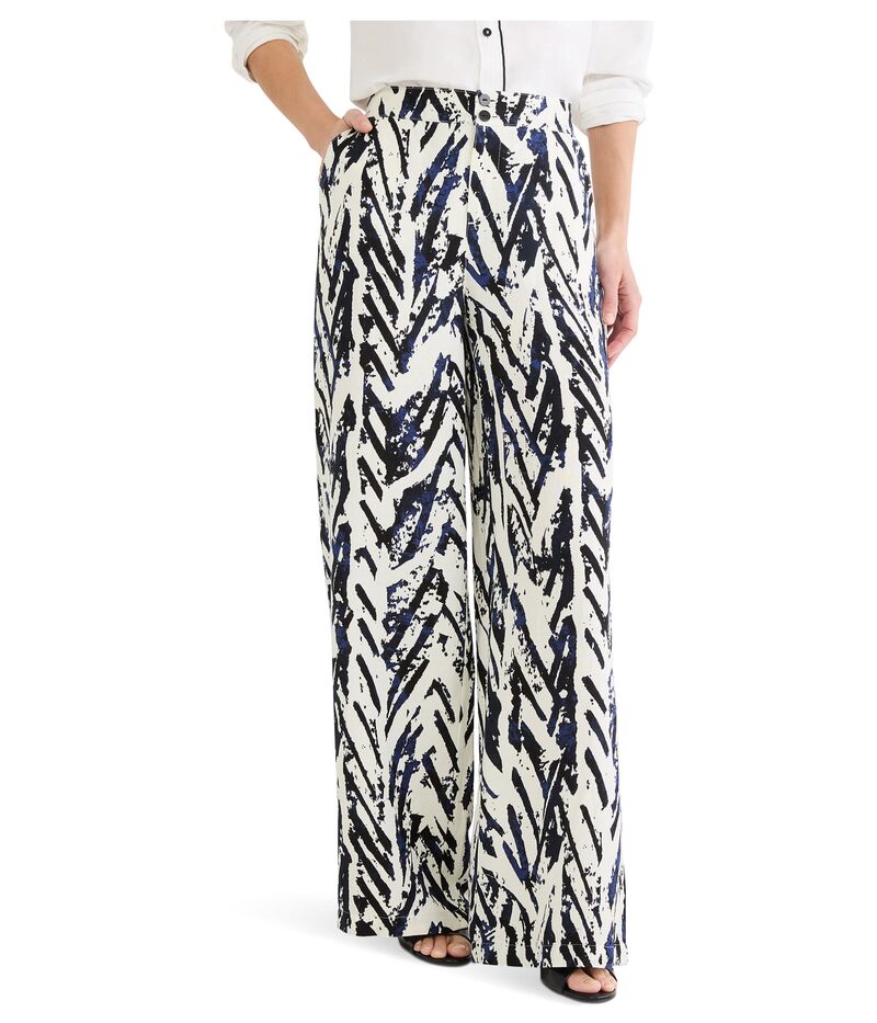 ニックプラスゾーイ レディース ボトムス 心地好いズボン下 ワイドレッグ プチ リネン NIC+ZOE Petite 31\" Indigo Crosshatch Linen Wide Leg Pants Indigo Multi インディゴ"