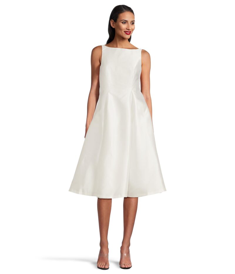 アドリアナ パペル レディース トップス 衣装 ノースリーブ Adrianna Papell Sleeveless Tea Length Dress Ivory 象牙色