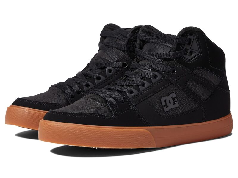 ディーシー メンズ シューズ スニーカー DC Pure High-Top 室内用便器 Black/Gum 黒いこと