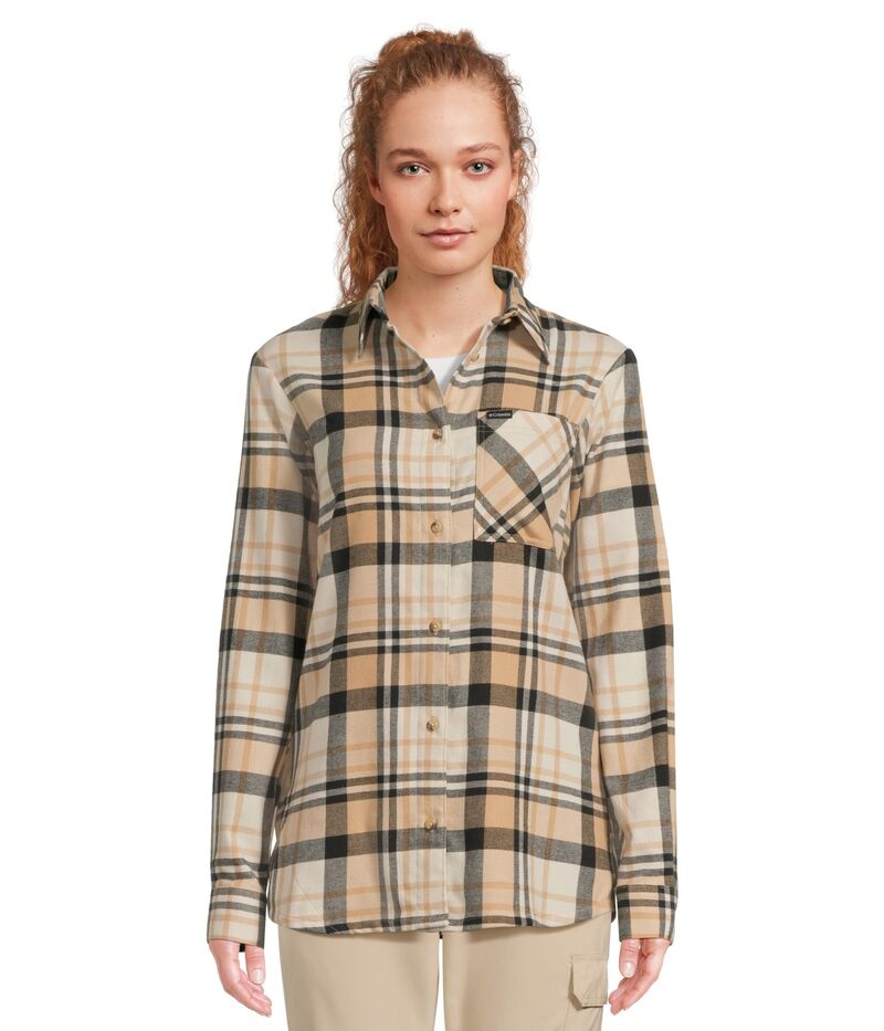 コロンビア レディース トップス シャツ Columbia Calico Basin Flannelong Sleeve Shirt Canoe Multiplaid マルチカラー｜ReVida 店